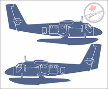 'DHC CC-138 Twin Otter on Floats Side Profile (PAIR)' - Premium Vinyl Decal Sticker