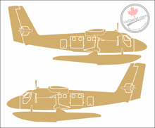 'DHC CC-138 Twin Otter on Floats Side Profile (PAIR)' - Premium Vinyl Decal Sticker