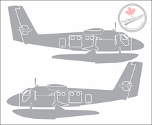 'DHC CC-138 Twin Otter on Floats Side Profile (PAIR)' - Premium Vinyl Decal Sticker