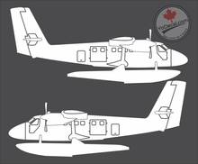 'DHC CC-138 Twin Otter on Floats Side Profile (PAIR)' - Premium Vinyl Decal Sticker