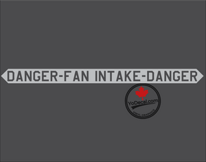 'Danger Fan Intake USAF F-35' Premium Vinyl Decal Sticker