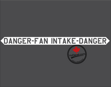 'Danger Fan Intake USAF F-35' Premium Vinyl Decal Sticker