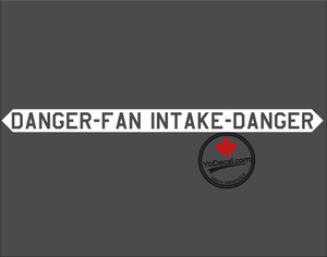 'Danger Fan Intake USAF F-35' Premium Vinyl Decal Sticker