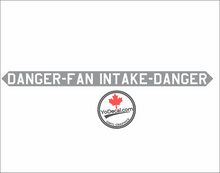 'Danger Fan Intake USAF F-35' Premium Vinyl Decal Sticker