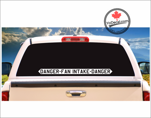 'Danger Fan Intake USAF F-35' Premium Vinyl Decal Sticker