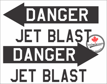 'Danger Jet Blast USAF' Premium Vinyl Decal Sticker