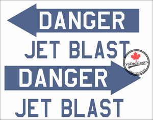 'Danger Jet Blast USAF' Premium Vinyl Decal Sticker