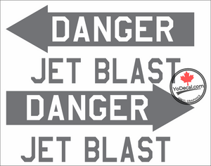 'Danger Jet Blast USAF' Premium Vinyl Decal Sticker