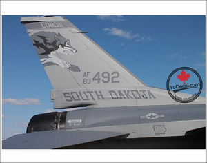 'Danger Jet Blast USAF' Premium Vinyl Decal Sticker