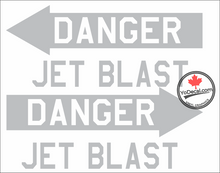 'Danger Jet Blast USAF' Premium Vinyl Decal Sticker