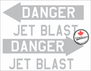 'Danger Jet Blast USAF' Premium Vinyl Decal Sticker