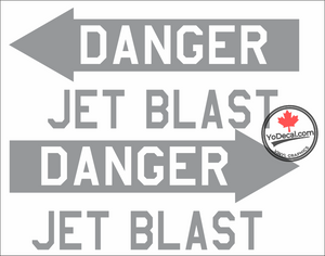 'Danger Jet Blast USAF' Premium Vinyl Decal Sticker