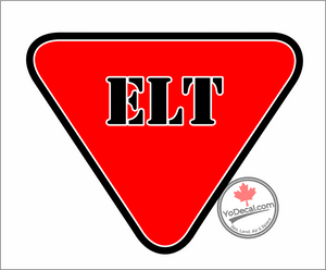 'ELT - Emergency Locator Transmitter' Premium Vinyl Decal / Sticker