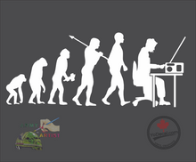 Evolution of Man - Communications & Signals Vinyl Decal / Sticker