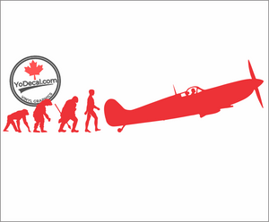 'Evolution of Man - Pilot' Premium Vinyl Decal / Sticker