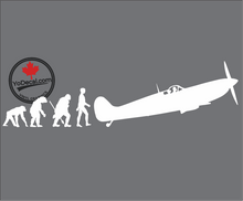 'Evolution of Man - Pilot' Premium Vinyl Decal / Sticker