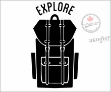 'Explore Backpack' Premium Vinyl Decal