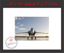 'F-18 Arctic Warrior (Mounted ARTISTIC PRINT)' Premium Wall Art