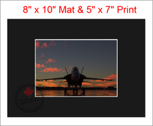 'F-18 Morning Glory (Mounted ARTISTIC PRINT)' Premium Wall Art