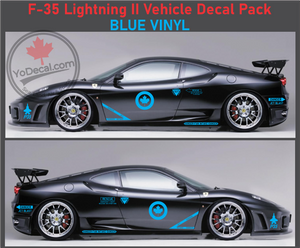 'F-35 Lightning RCAF Vehicle Decal Pack' Premium Vinyl Decals