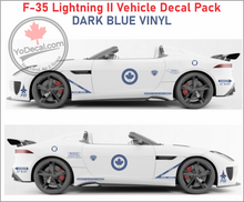 'F-35 Lightning RCAF Vehicle Decal Pack' Premium Vinyl Decals