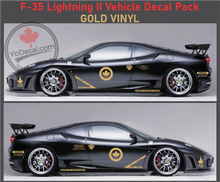 'F-35 Lightning RCAF Vehicle Decal Pack' Premium Vinyl Decals