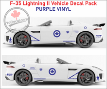 'F-35 Lightning RCAF Vehicle Decal Pack' Premium Vinyl Decals