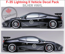 'F-35 Lightning RCAF Vehicle Decal Pack' Premium Vinyl Decals