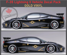 'F-35 Lightning USAF Vehicle Pack' Premium Vinyl Decal