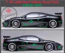 'F-35 Lightning USAF Vehicle Pack' Premium Vinyl Decal