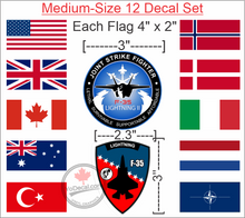 'F-35 Lightning II Countries Pack' Premium Vinyl Decals Stickers
