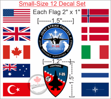 'F-35 Lightning II Countries Pack' Premium Vinyl Decals Stickers