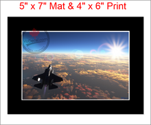 'F-35 Sun Bound (Mounted ARTISTIC PRINT)' Premium Wall Art