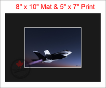 'F-35 The Edge of Space (Mounted ARTISTIC PRINT)' Premium Wall Art