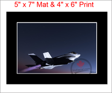 'F-35 The Edge of Space (Mounted ARTISTIC PRINT)' Premium Wall Art