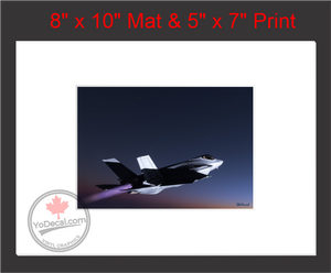 'F-35 The Edge of Space (Mounted ARTISTIC PRINT)' Premium Wall Art