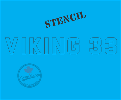 'FIS Vikings 33' Premium Vinyl Decal Sticker
