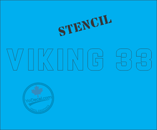 'FIS Vikings 33' Premium Vinyl Decal Sticker