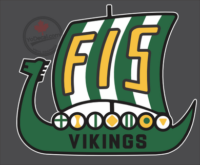 'FIS Vikings' Premium Vinyl Decal Sticker