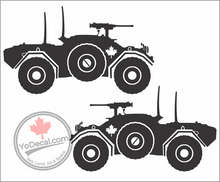 'Ferret Scout Car (PAIR)' Premium Vinyl Decal / Sticker