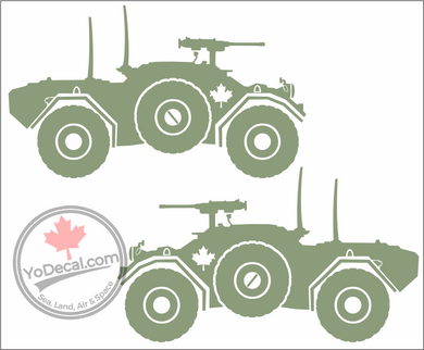 'Ferret Scout Car (PAIR)' Premium Vinyl Decal / Sticker