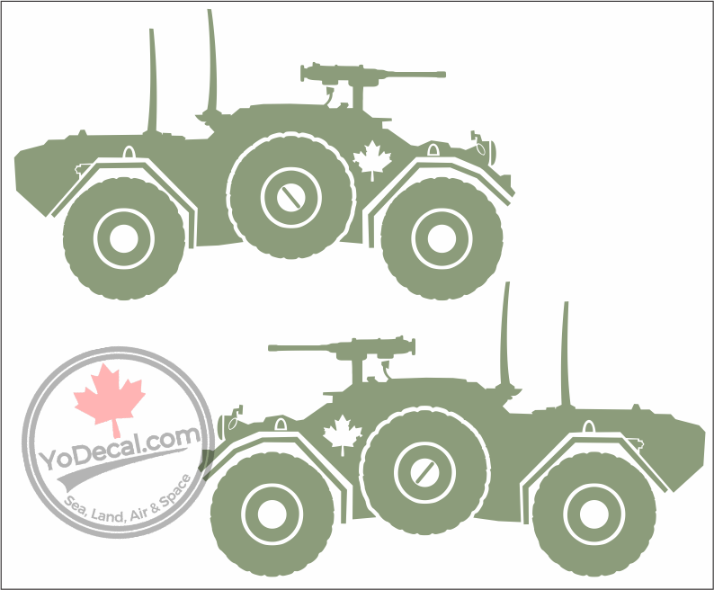 'Ferret Scout Car (PAIR)' Premium Vinyl Decal / Sticker