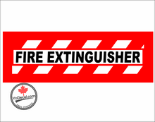 'Fire Extinguisher Hash Lines' Premium Vinyl Decal