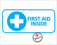 'First Aid Inside - Aviation Version 1' Premium Vinyl Decal Sticker