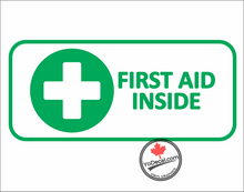 'First Aid Inside - Aviation Version 1' Premium Vinyl Decal Sticker