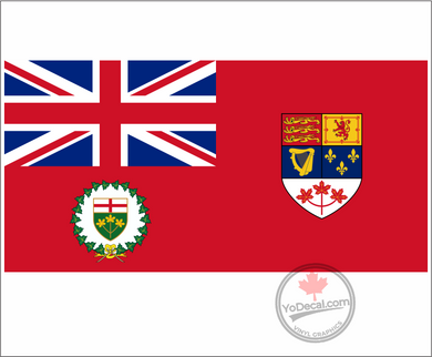 'Canadian Red Ensign Flag of the Governor General 1959-1965' Premium Vinyl Decal Sticker
