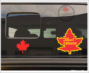 'Fleet Canuck Logo Outlined' Premium Vinyl Decal