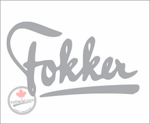 'Fokker Aircraft Tribute' Premium Vinyl Decal / Sticker