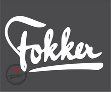 'Fokker Aircraft Tribute' Premium Vinyl Decal / Sticker