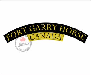 'Fort Garry Horse WWII Shoulder Flash' Premium Vinyl Decal / Sticker